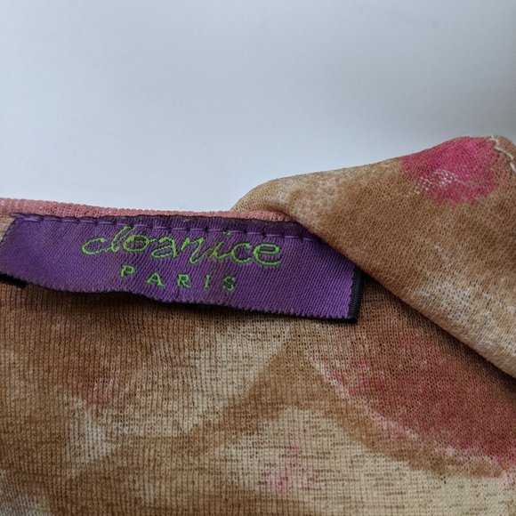 3/4 sleeve floral top from France - Picture 3 of 3